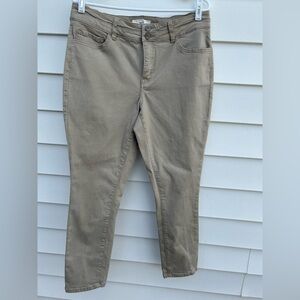 BKE Tan Ankle Cropped Jeans Classic Style